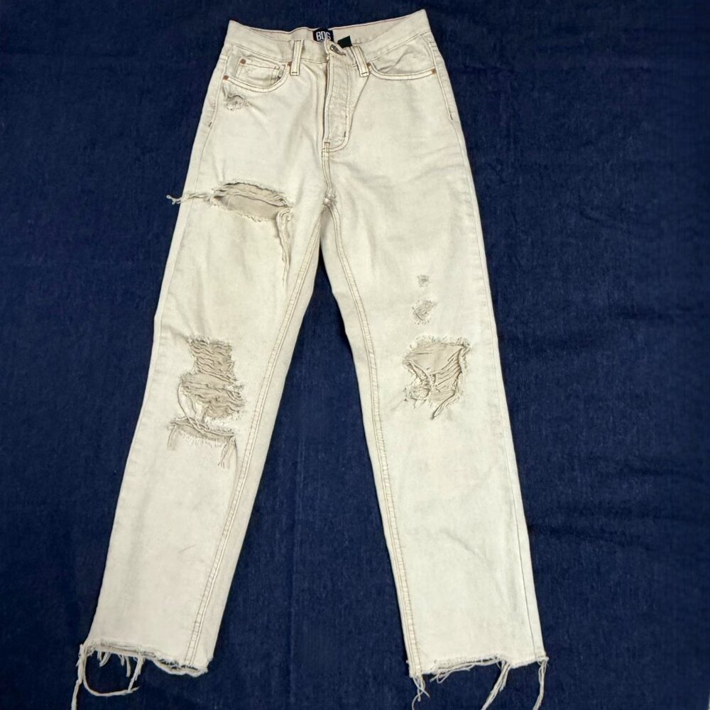 BDG Urban Outfitters Tan High Rise Straight Mom Jeans 26 - Picture 4 of 12